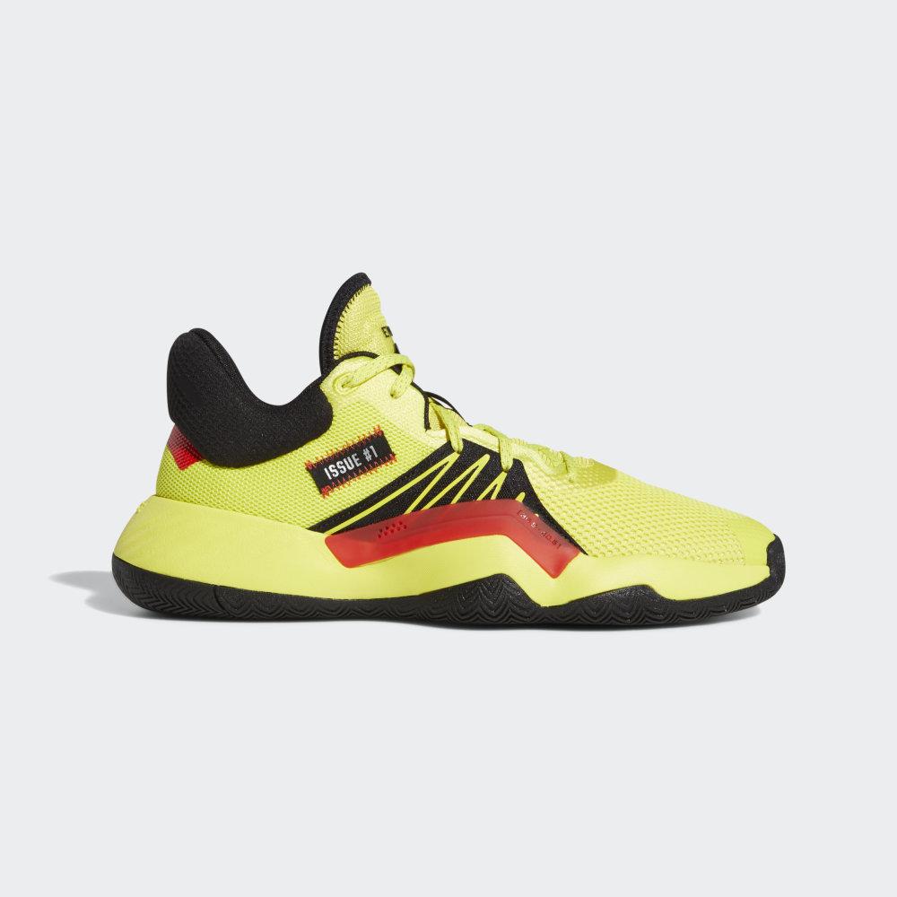 Adidas D.O.N. Issue #1 Férfi Kosárlabda Cipő Sárga/Fekete/Piros Akció 725380-GOX